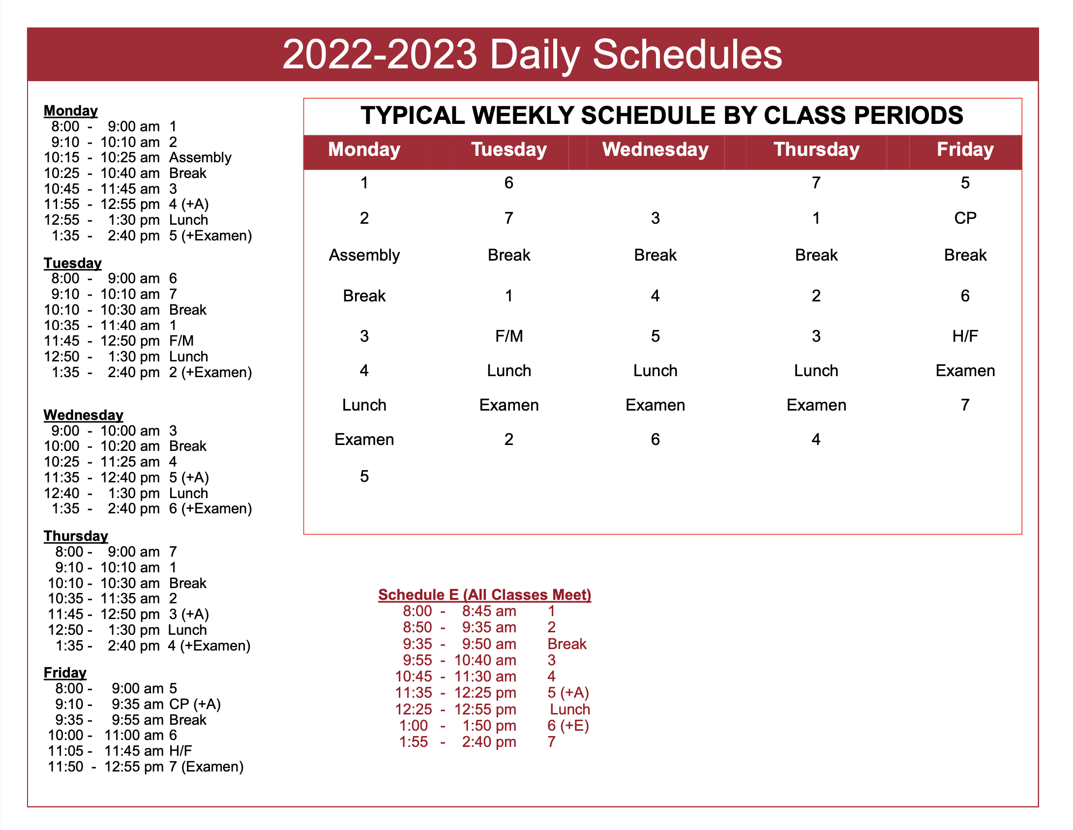 daily-schedule-xavier-college-preparatory-high-school